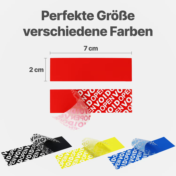 Total-Transfer-Siegel verschiedene Farben.