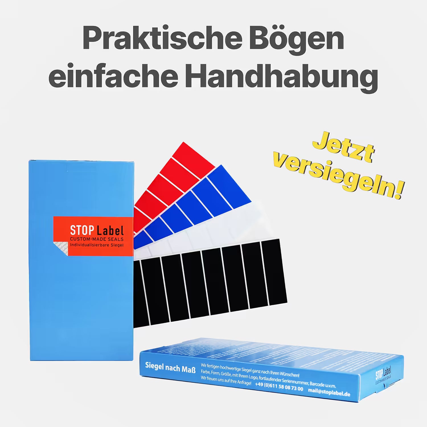 Non-Transfer-Siegel in ihrer Verpackung.